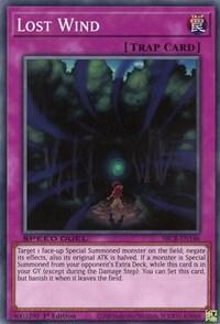 1st Edition, Common, Normal Trap, Speed Duel: Battle City Box, Trap Lost Wind [SBCB-EN146] Common - Trading Card World