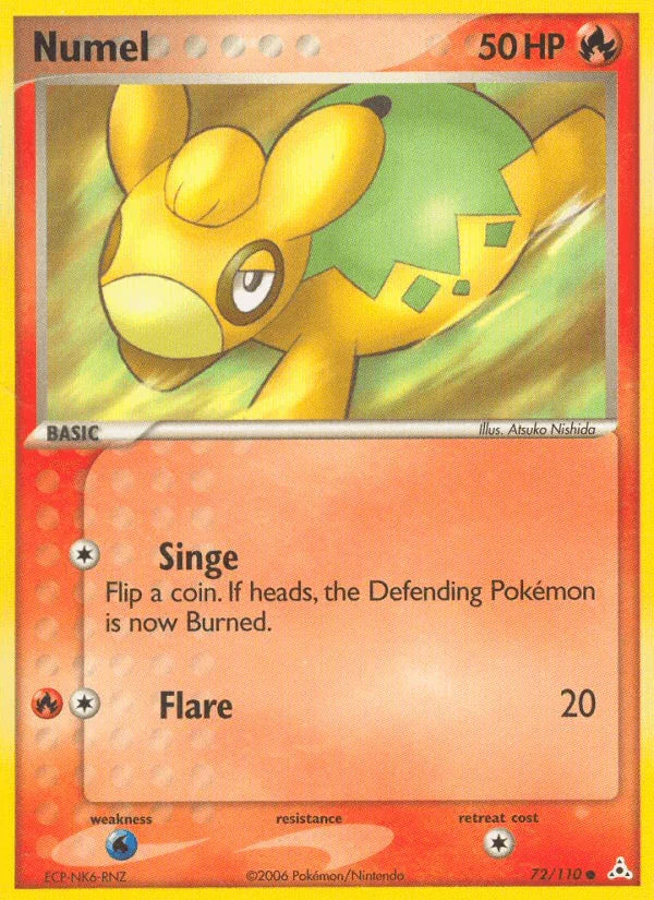 72, Common, EX: Holon Phantoms, Fire, Normal, Water[×2] Numel (72/110) [EX: Holon Phantoms] - Trading Card World