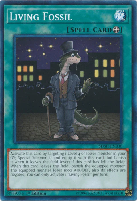 1st Edition, Common, Equip Spell, Spell, Structure Deck: Shaddoll Showdown, Unlimited Living Fossil [SDSH-EN030] Common - Trading Card World