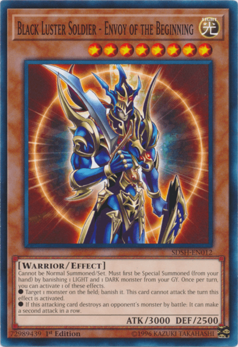 1st Edition, Common, Effect Monster, Light, Structure Deck: Shaddoll Showdown, Unlimited, Warrior Black Luster Soldier - Envoy of the Beginning [SDSH-EN012] Common - Trading Card World