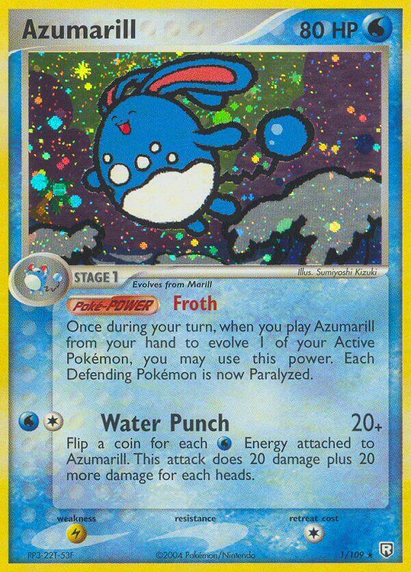 EX: Team Rocket Returns, Lightning[×2], Normal, Rare, Water Azumarill (1/109) (Theme Deck Exclusive) [EX: Team Rocket Returns] - Trading Card World