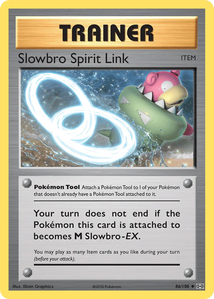86, Item, Normal, Reverse Holofoil, Uncommon, XY: Evolutions Slowbro Spirit Link (86/108) [XY: Evolutions] - Trading Card World