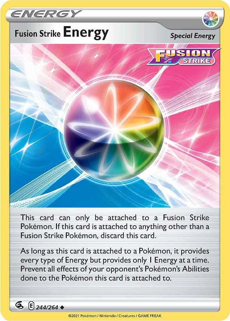 244, Normal, Reverse Holofoil, Special Energy, Sword & Shield: Fusion Strike, Uncommon Fusion Strike Energy (244/264) [Sword & Shield: Fusion Strike] - Trading Card World