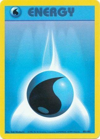 102, Base Set Unlimited, Basic Energy, Common, Normal Water Energy (102/102) [Base Set Unlimited] - Trading Card World