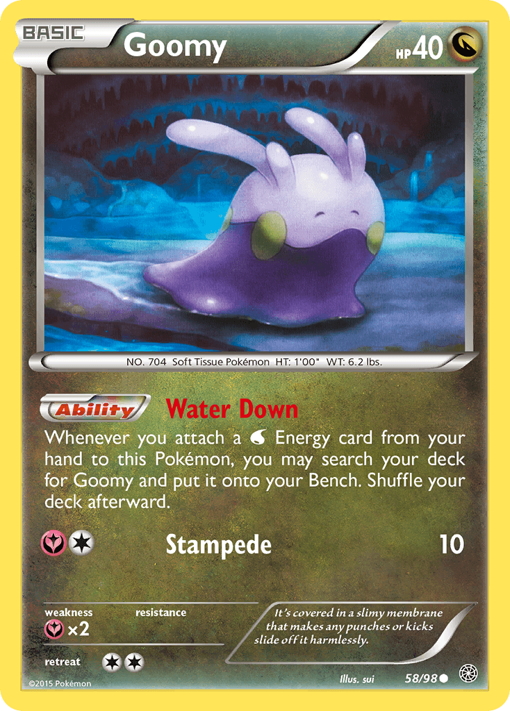 58, Common, Dragon, Fairy[×2], Normal, Reverse Holofoil, XY: Ancient Origins Goomy (58/98) [XY: Ancient Origins] - Trading Card World