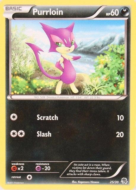 25, Black & White: Trainer Kit - Zoroark, Darkness, Fighting[×2], Normal, Promo, Psychic[-20] Purrloin (25/30) [Black & White: Trainer Kit - Zoroark] - Trading Card World