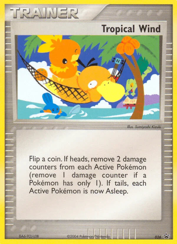026, Black Star Promo, Holofoil, Item, Nintendo: Black Star Promos, Normal Tropical Wind (026) [Nintendo: Black Star Promos] - Trading Card World