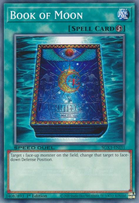 1st Edition, Common, Quick-Play Spell, Speed Duel GX: Duelists of Shadows, Spell Book of Moon [SGX3-ENI31] Common - Trading Card World