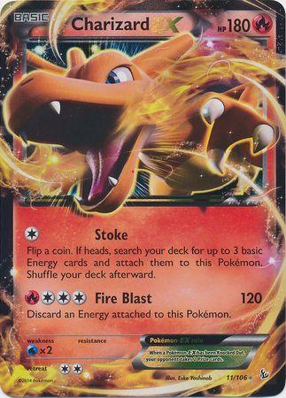 11, Fire, Holofoil, Promo, Water[x2], XY: Flashfire Charizard EX (11/106) (Jumbo Card) [XY: Flashfire] - Trading Card World