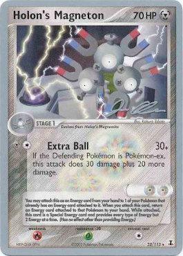 22, Fire[x2], Grass[-30], Metal, Normal, Rare, World Championships 2006 Holon's Magneton (22/113) (Mewtrick - Jason Klaczynski) [World Championships 2006] - Trading Card World