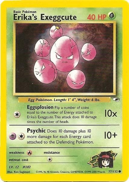 77, Common, Fire[×2], Grass, Gym Heroes Unlimited, Normal Erika's Exeggcute (77/132) [Gym Heroes Unlimited] - Trading Card World