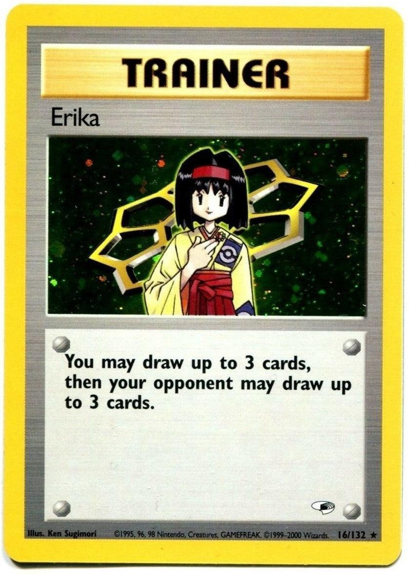 16, Gym Heroes Unlimited, Holo Rare, Holofoil, Item Erika (16/132) [Gym Heroes Unlimited] - Trading Card World