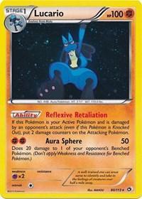 80, Black & White: Legendary Treasures, Fighting, Holofoil, Promo, Px2 Lucario (80/113) (Cosmos Holo) [Black & White: Legendary Treasures] - Trading Card World