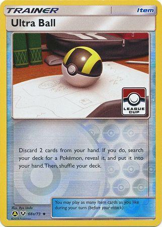 68a, Item, Promo, Reverse Holofoil, Sun & Moon: Shining Legends Ultra Ball (68a/73) (League Promo) [Sun & Moon: Shining Legends] - Trading Card World
