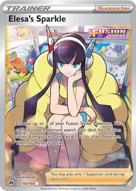 147, Holofoil, Supporter, Sword & Shield: Crown Zenith, Ultra Rare Elesa's Sparkle (147/159) [Sword & Shield: Crown Zenith] - Trading Card World