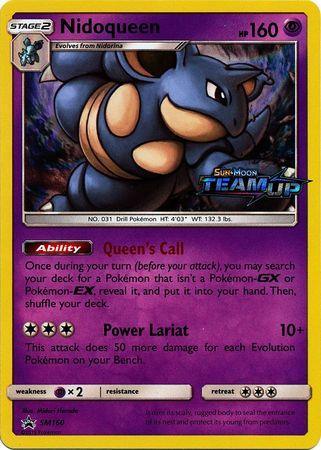 Holofoil, Promo, Psychic, Psychic[×2], SM160, Sun & Moon: Black Star Promos Nidoqueen (SM160) (Staff) [Sun & Moon: Black Star Promos] - Trading Card World