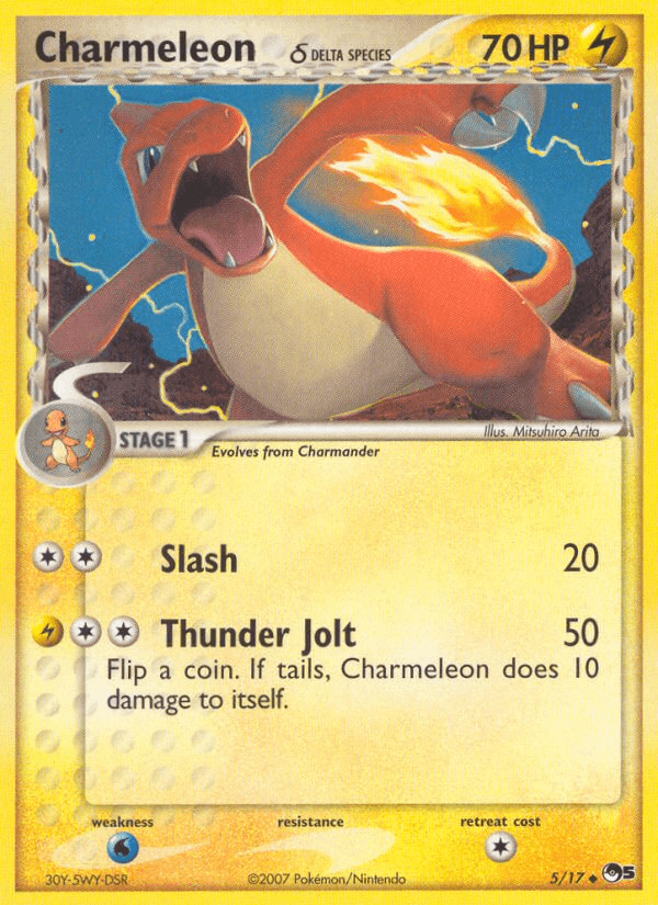 Lightning, Normal, POP Series 5, Uncommon, Water[×2] Charmeleon (5/17) (Delta Species) [POP Series 5] - Trading Card World