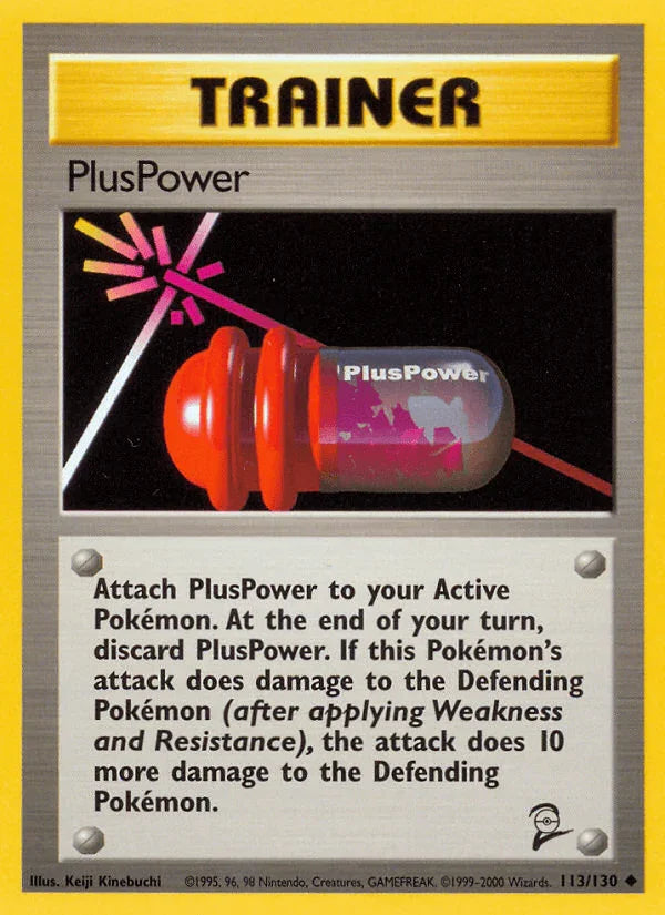 113, Base Set 2, Normal, Trainer, Uncommon PlusPower (113/130) [Base Set 2] - Trading Card World