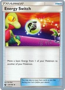 129, Item, Normal, Uncommon, World Championships 2019 Energy Switch (129/168) (Pikarom Judge - Haruki Miyamoto) [World Championships 2019] - Trading Card World