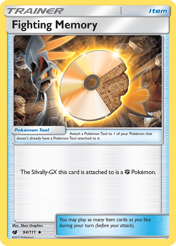 94, Item, Normal, Reverse Holofoil, Sun & Moon: Crimson Invasion, Uncommon Fighting Memory (94/111) [Sun & Moon: Crimson Invasion] - Trading Card World
