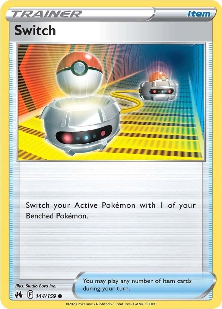 144, Common, Item, Normal, Reverse Holofoil, Sword & Shield: Crown Zenith Switch (144/159) [Sword & Shield: Crown Zenith] - Trading Card World