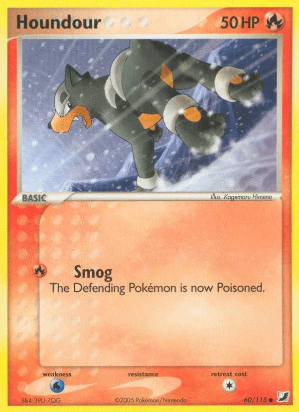 60, Common, EX: Unseen Forces, Fire, Normal, Water[×2] Houndour (60/115) [EX: Unseen Forces] - Trading Card World