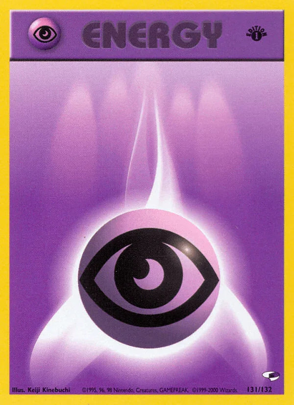 131, 1st Edition Normal, Basic Energy, Common, Gym Heroes 1st Edition Psychic Energy (131/132) [Gym Heroes 1st Edition] - Trading Card World