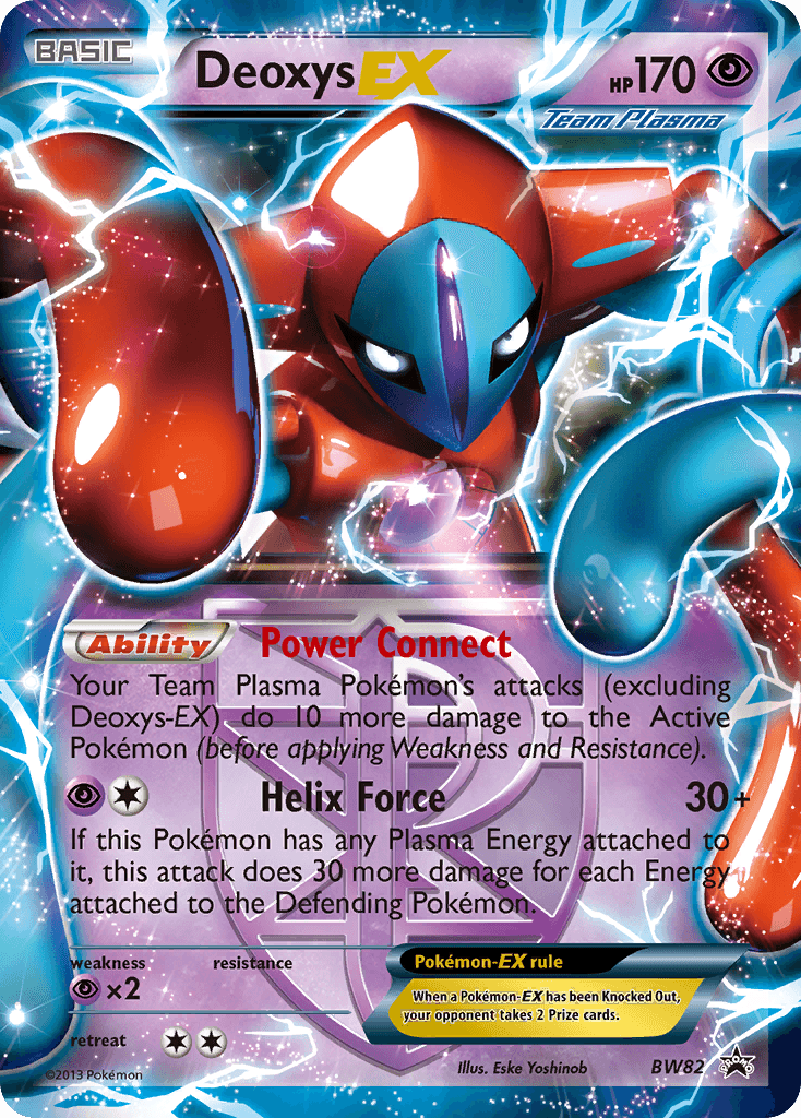 Black & White: Black Star Promos, Black Star Promo, BW82, Holofoil, Psychic, Psychic[×2] Deoxys EX (BW82) [Black & White: Black Star Promos] - Trading Card World