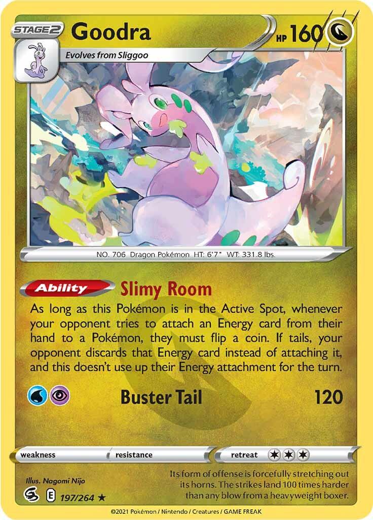 197, Dragon, Normal, Rare, Reverse Holofoil, Sword & Shield: Fusion Strike Goodra (197/264) [Sword & Shield: Fusion Strike] - Trading Card World