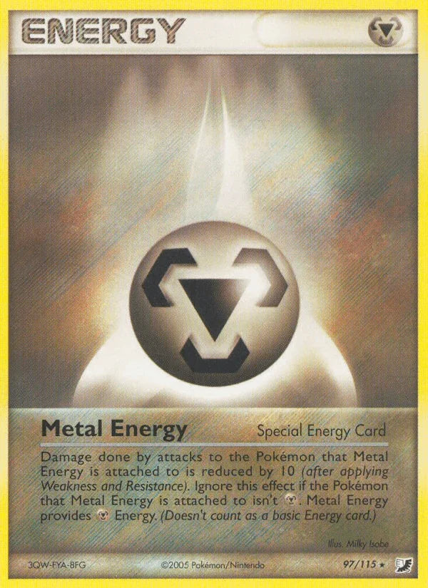 97, EX: Unseen Forces, Normal, Rare, Special Metal Energy Metal Energy (97/115) [EX: Unseen Forces] - Trading Card World