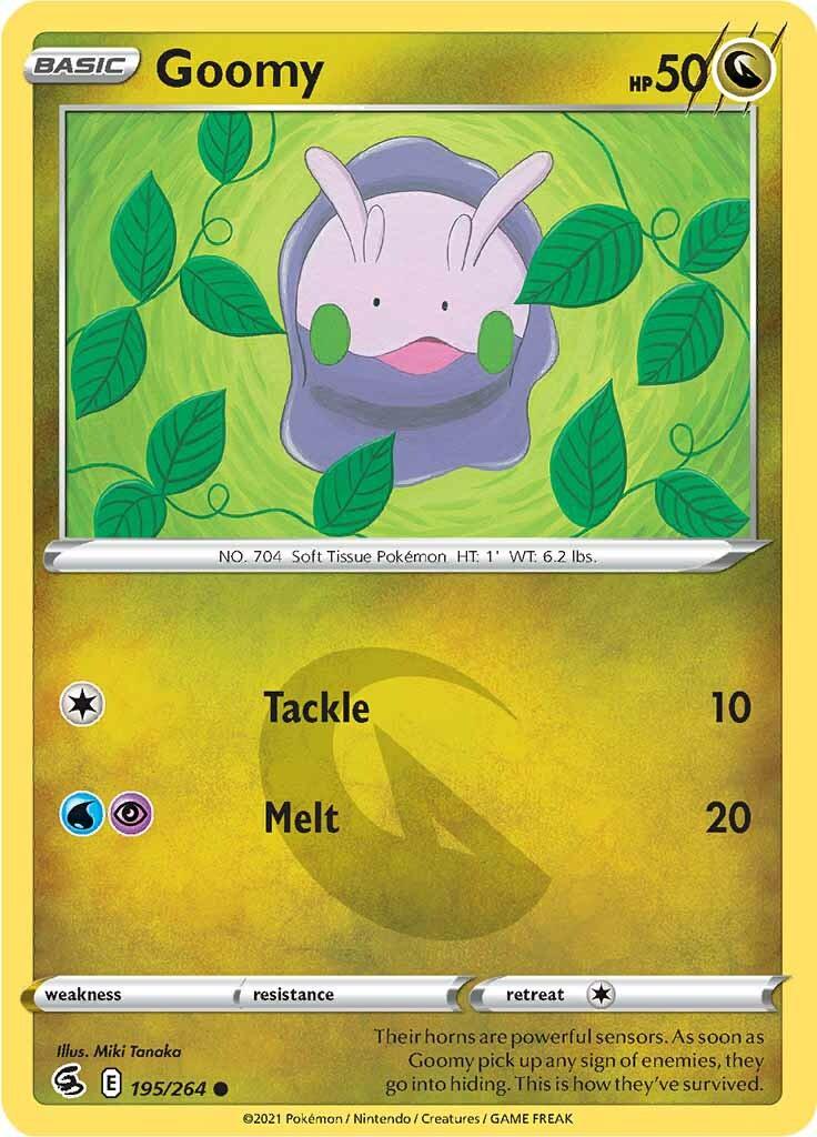 195, Common, Dragon, Normal, Reverse Holofoil, Sword & Shield: Fusion Strike Goomy (195/264) [Sword & Shield: Fusion Strike] - Trading Card World