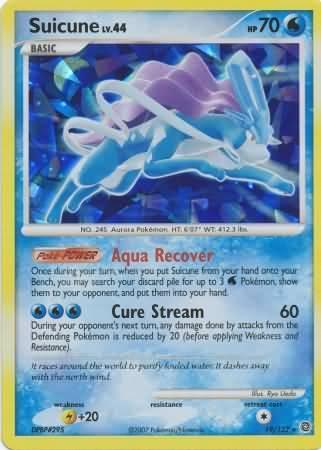 19, Diamond & Pearl: Secret Wonders, Holofoil, Lightning[+20], Promo, Water Suicune (19/132) (Cracked Ice Holo) [Diamond & Pearl: Secret Wonders] - Trading Card World