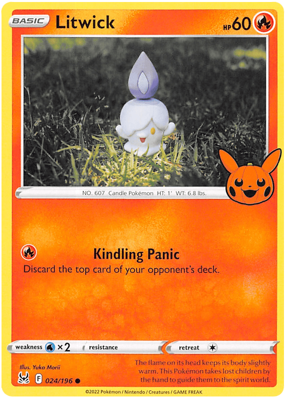 024, Fire, Normal, Promo, Trick or Trade 2023, Water [x2] Litwick (024/196) [Trick or Trade 2023] - Trading Card World