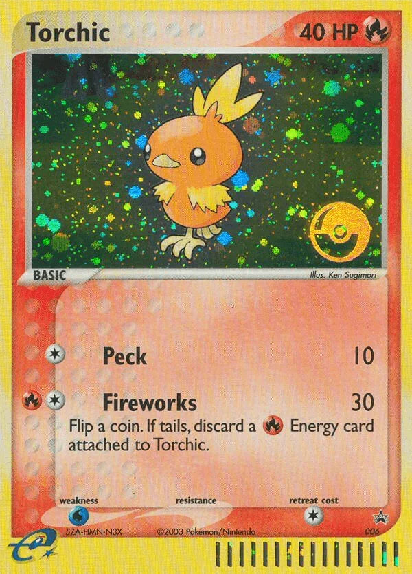 006, Black Star Promo, Fire, Holofoil, Nintendo: Black Star Promos, Water[×2] Torchic (006) [Nintendo: Black Star Promos] - Trading Card World
