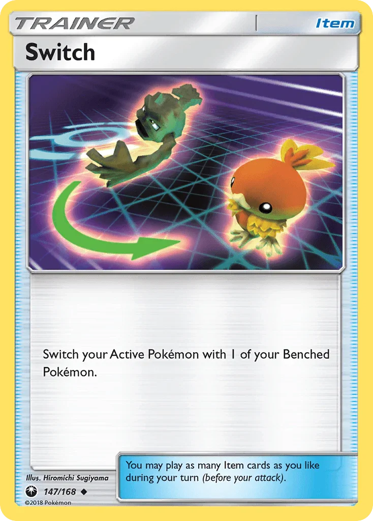 147, Item, Normal, Reverse Holofoil, Sun & Moon: Celestial Storm, Uncommon Switch (147/168) [Sun & Moon: Celestial Storm] - Trading Card World