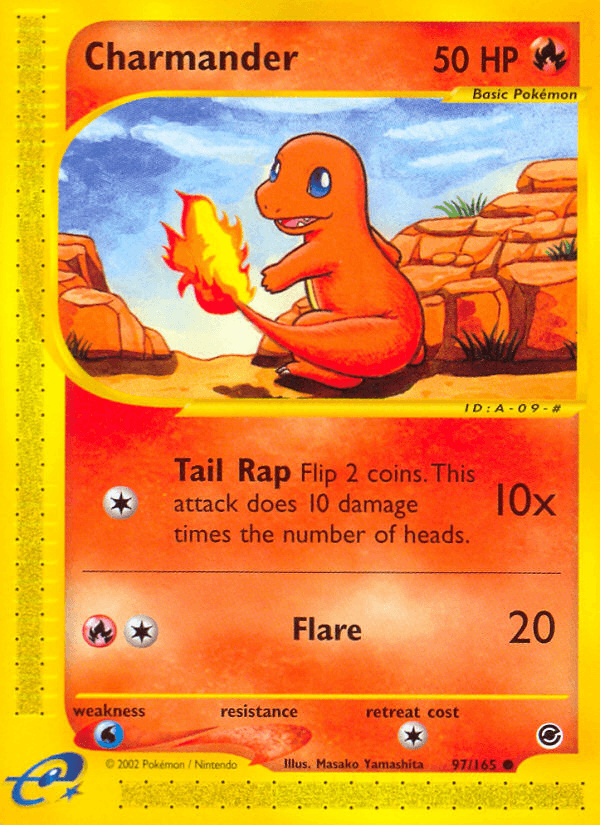 97, Common, Expedition: Base Set, Fire, Normal, Reverse Holofoil, Water[×2] Charmander (97/165) [Expedition: Base Set] - Trading Card World