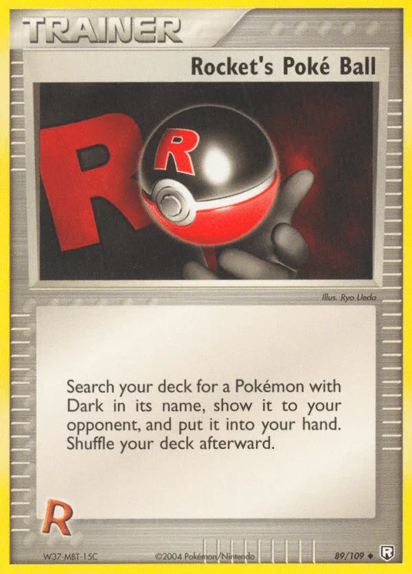 89, EX: Team Rocket Returns, Item, Normal, Uncommon Rocket's Poke Ball (89/109) [EX: Team Rocket Returns] - Trading Card World