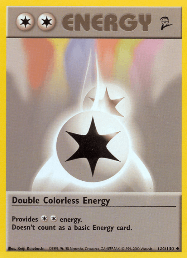 124, Base Set 2, Normal, Special Energy, Uncommon Double Colorless Energy (124/130) [Base Set 2] - Trading Card World