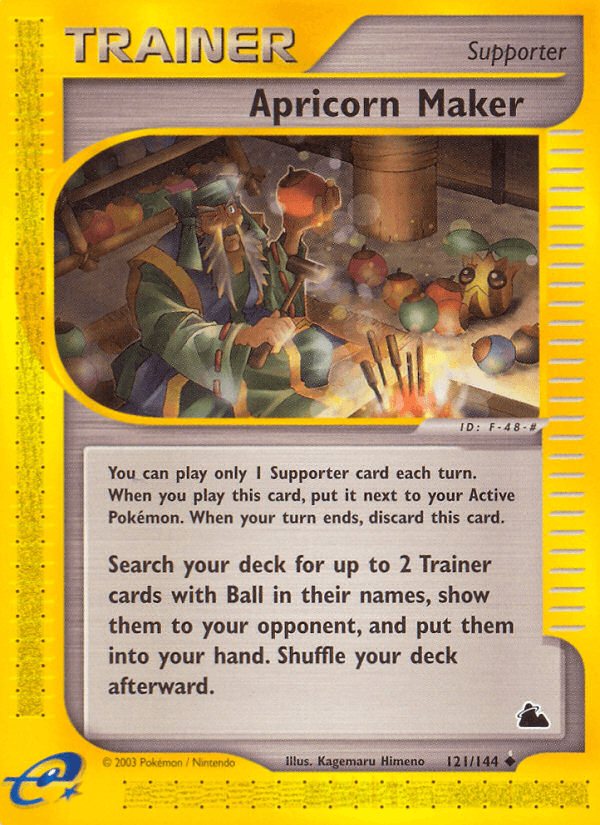 121, Normal, Reverse Holofoil, Skyridge, Supporter, Uncommon Apricorn Maker (121/144) [Skyridge] - Trading Card World