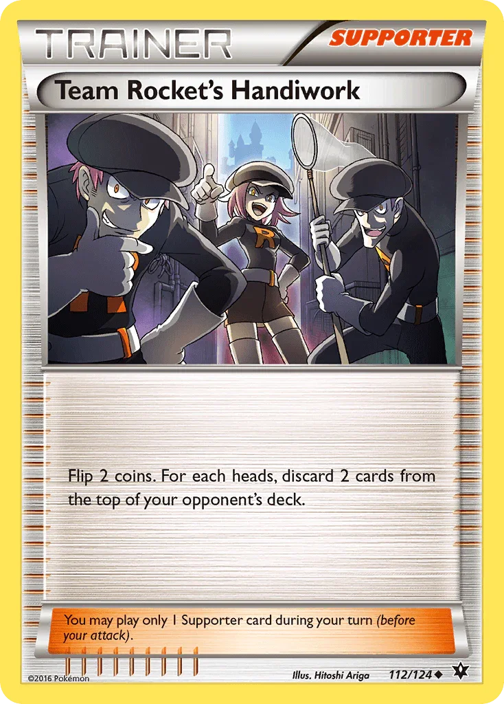 112, Normal, Reverse Holofoil, Supporter, Uncommon, XY: Fates Collide Team Rocket's Handiwork (112/124) [XY: Fates Collide] - Trading Card World
