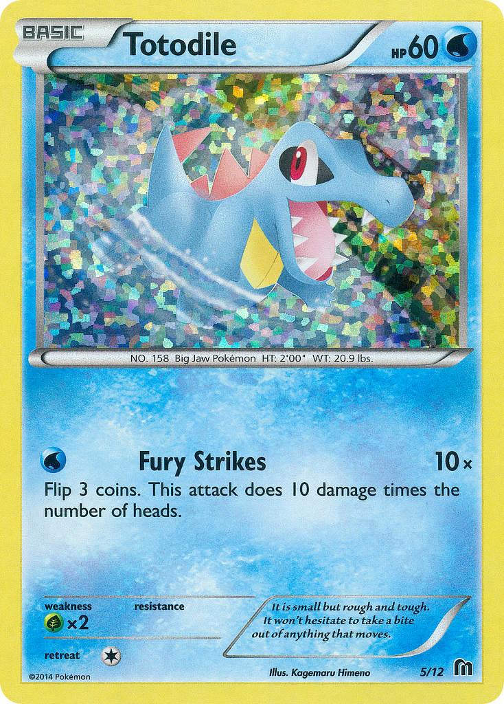 Grass[×2], Holofoil, McDonald's Promos: 2016 Collection, Promo, Water Totodile (5/12) [McDonald's Promos: 2016 Collection] - Trading Card World