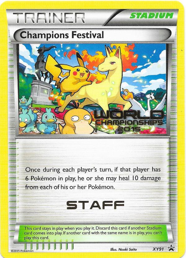Normal, Promo, Stadium, XY91, XY: Black Star Promos Champions Festival (XY91) (2015 Quarter Finalist) [XY: Black Star Promos] - Trading Card World