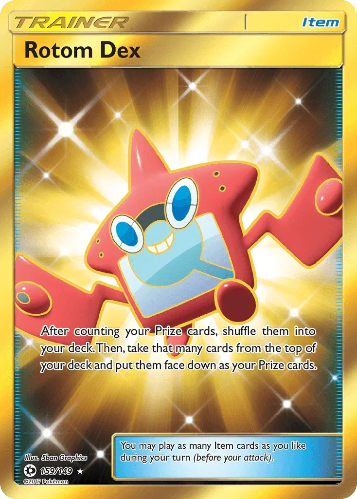 159, Holofoil, Item, Secret Rare, Sun & Moon: Base Set Rotom Dex (159/149) [Sun & Moon: Base Set] - Trading Card World
