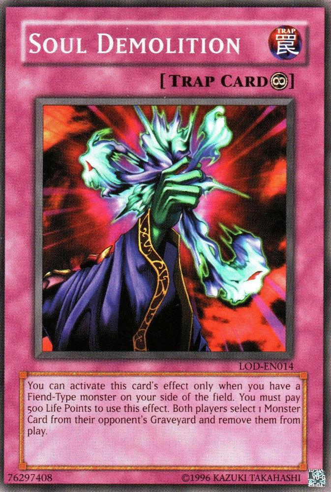 Common, Continuous Trap, Legacy of Darkness, Trap, Unlimited Soul Demolition [LOD-EN014] Common - Trading Card World