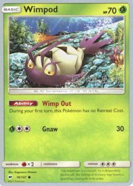 16, Common, Fire[×2], Grass, Normal, World Championships 2017 Wimpod (16/147) (Samurai Sniper - Kabu Fukase) [World Championships 2017] - Trading Card World