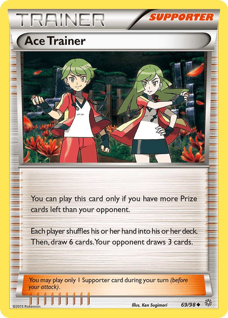 69, Normal, Reverse Holofoil, Supporter, Uncommon, XY: Ancient Origins Ace Trainer (69/98) [XY: Ancient Origins] - Trading Card World