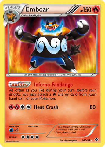 Emboar (100/99) [Black & White: Next Destinies]