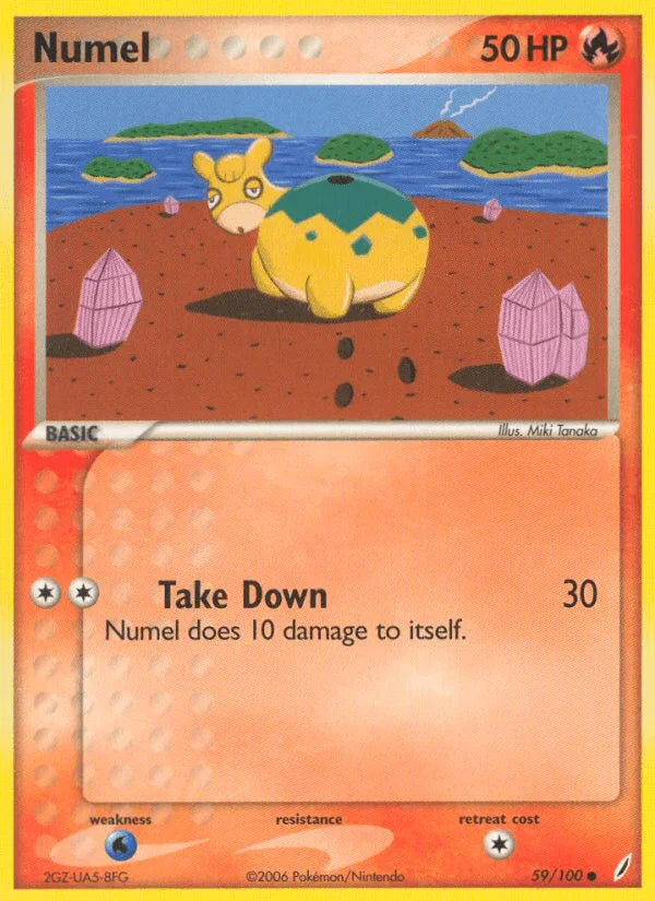 59, Common, EX: Crystal Guardians, Fire, Normal, Water[×2] Numel (59/100) [EX: Crystal Guardians] - Trading Card World