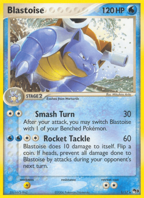 Holofoil, Lightning[×2], Normal, POP Series 3, Rare, Water Blastoise (1/17) [POP Series 3] - Trading Card World