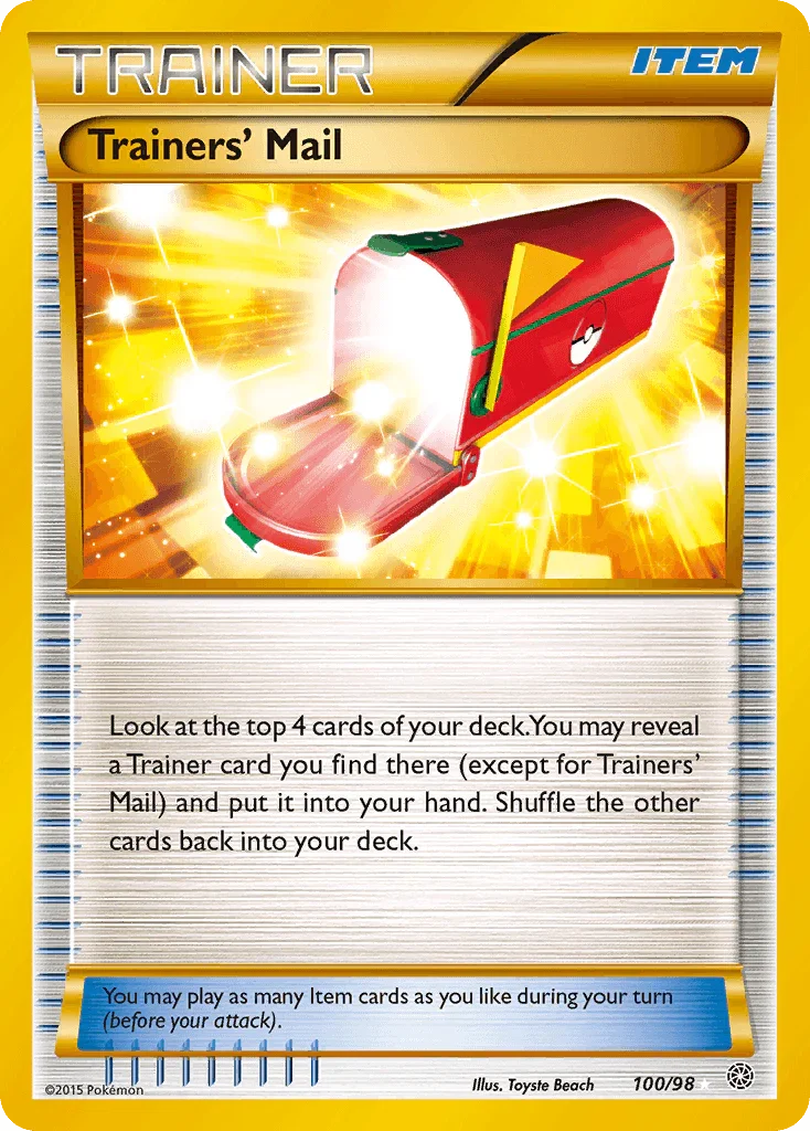 100, Holofoil, Item, Secret Rare, XY: Ancient Origins Trainers' Mail (100/98) [XY: Ancient Origins] - Trading Card World
